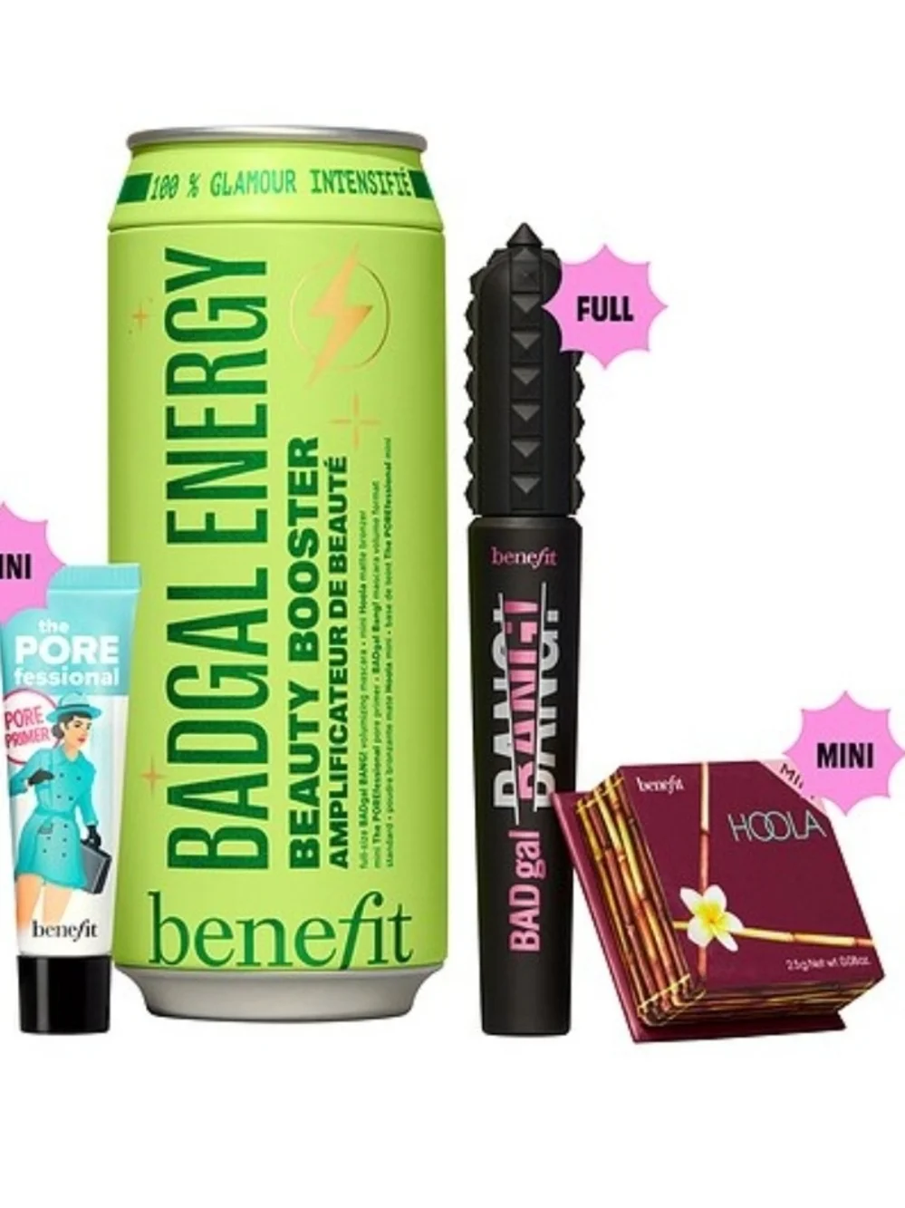 Benefit BADgal Energy Mascara & Beauty Booster Set in Black and Lime